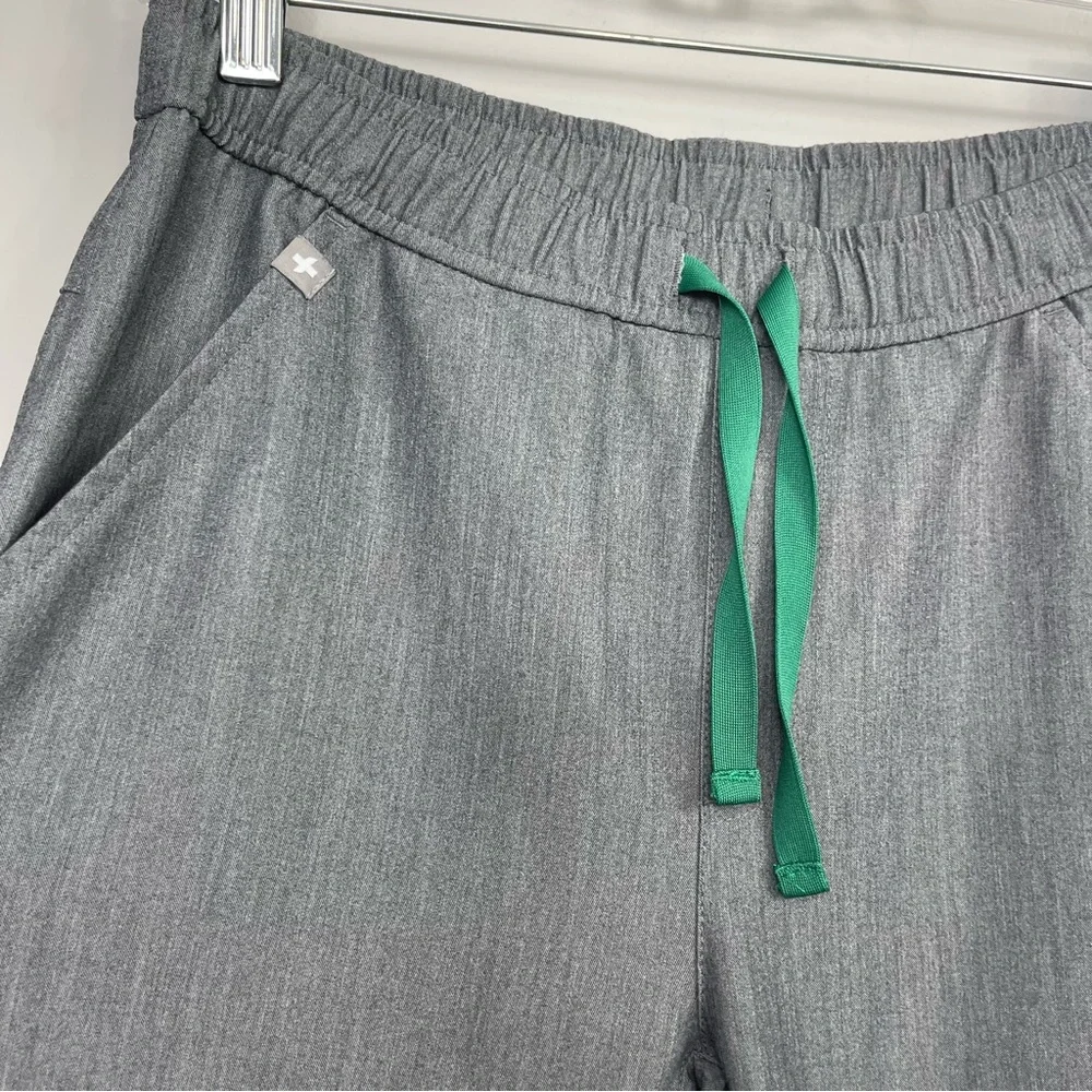 Figs Tansen Jogger Scrub Pants Men’s Gray Green Drawstring Size S MXXSW2004